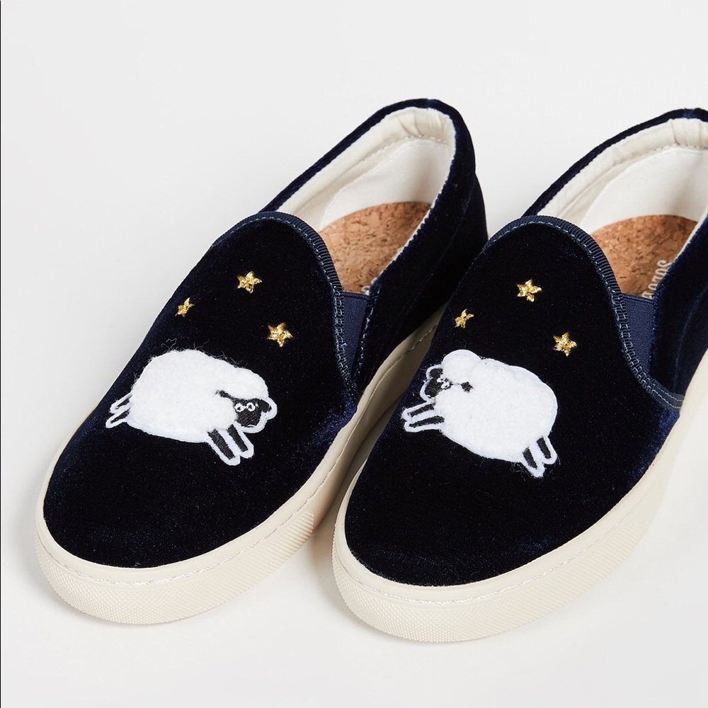 Soludos Velvet Slip Ons (Size: 9)